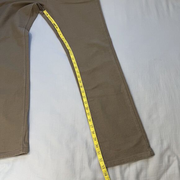 JACHS NEW YORK 5-Pocket Pants 36 x 34 Khaki Brown Stretch Straight Leg Chino - Picture 4 of 9